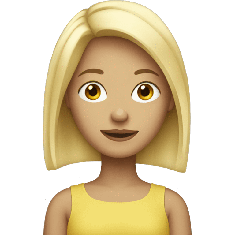 Blonde girl  emoji