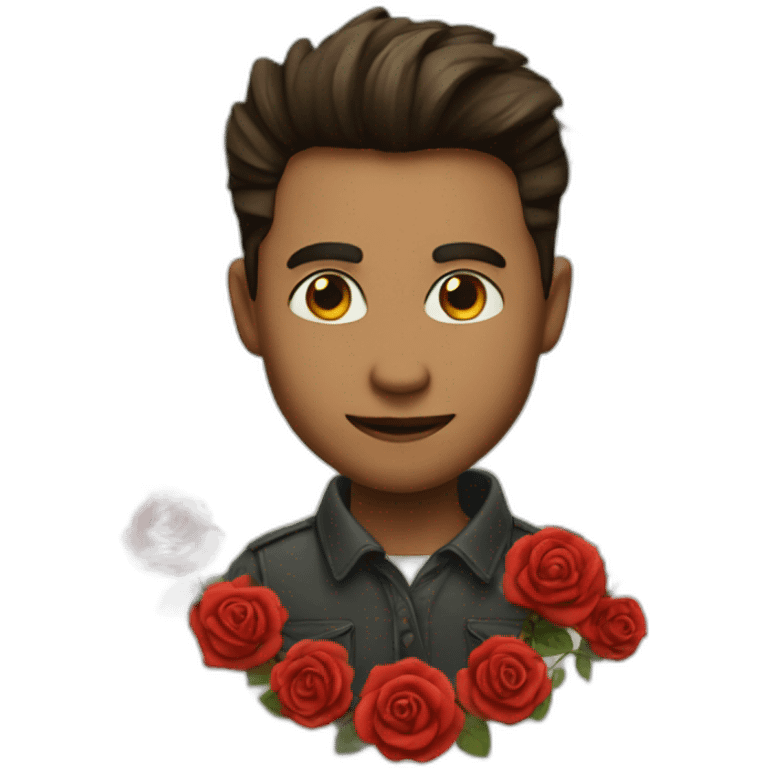 Hart with a rose  emoji