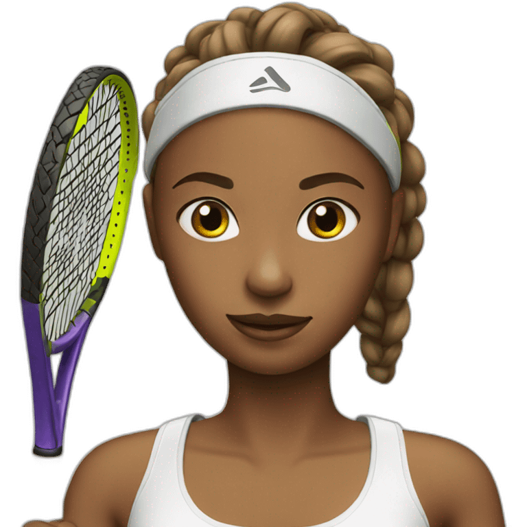 Tennis girl emoji