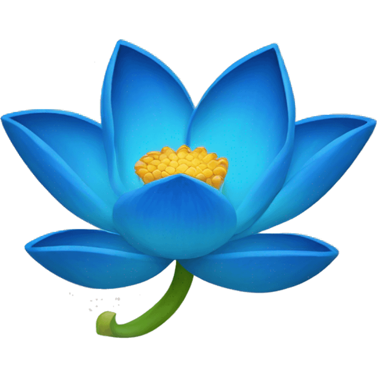 Blue lotus  emoji