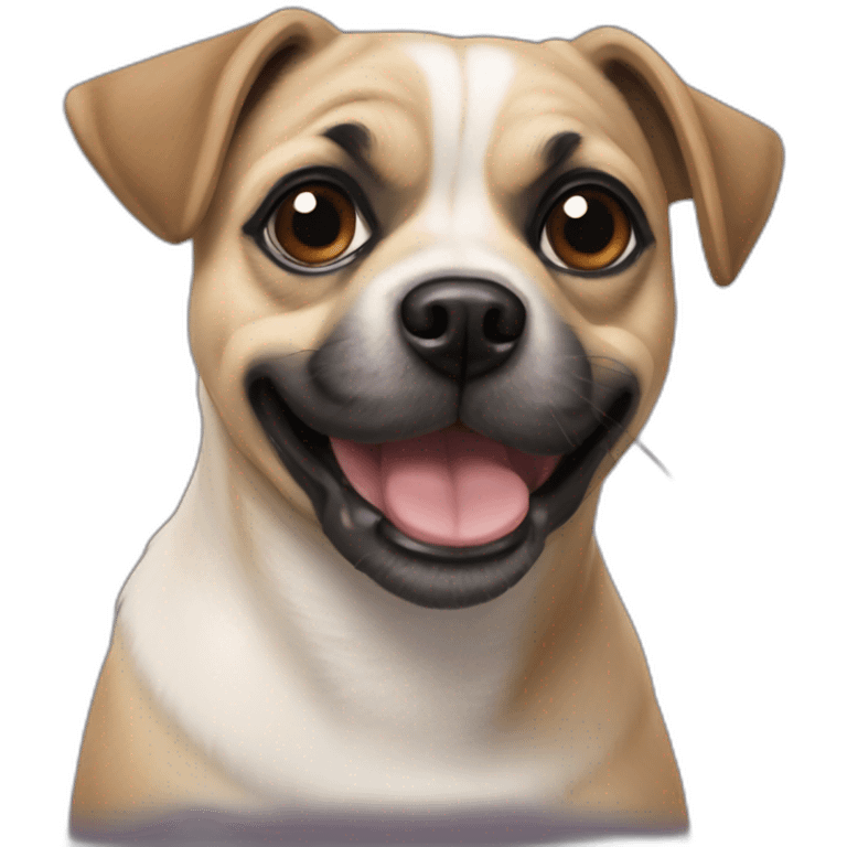 jack russel terrier pug mix emoji