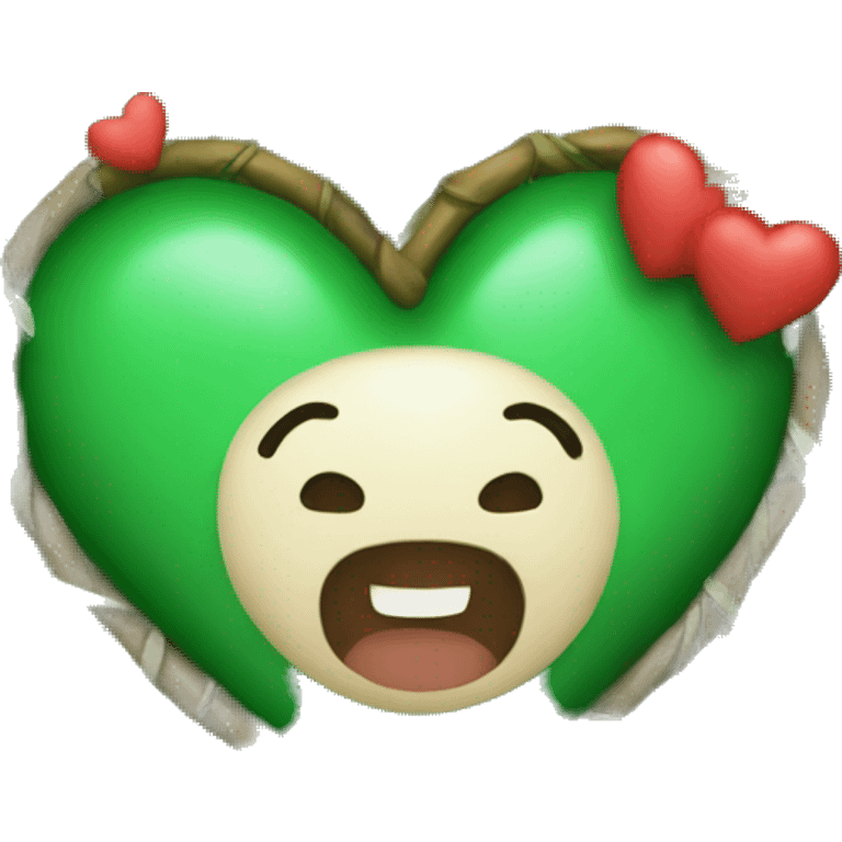 Heart jungle emoji