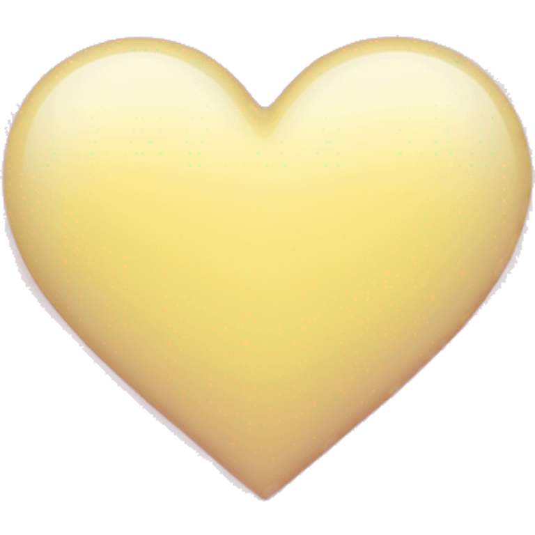 Light yellow-pink heart emoji