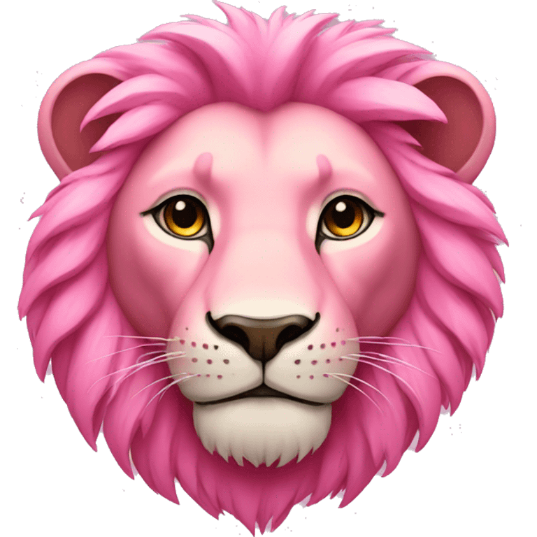 Pink Lion emoji