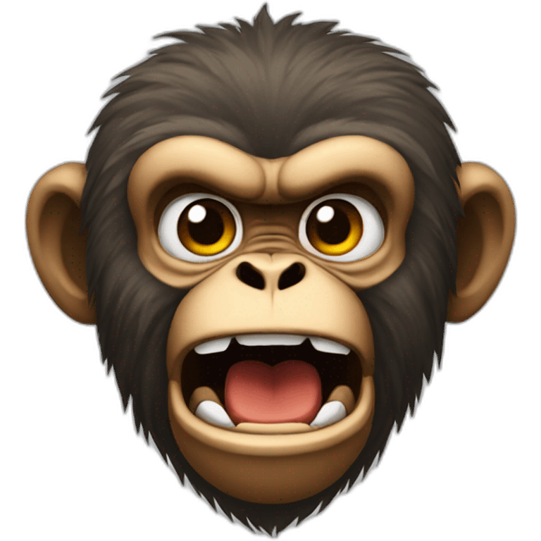 Angry monkey emoji