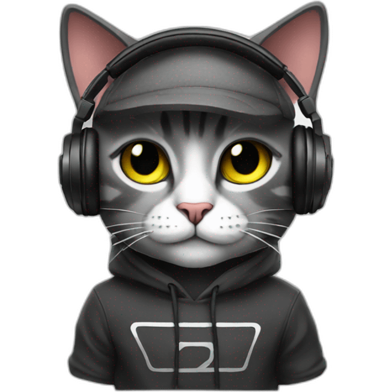 Dj cat emoji