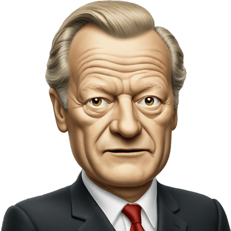 Willy Brandt, photorealistic emoji