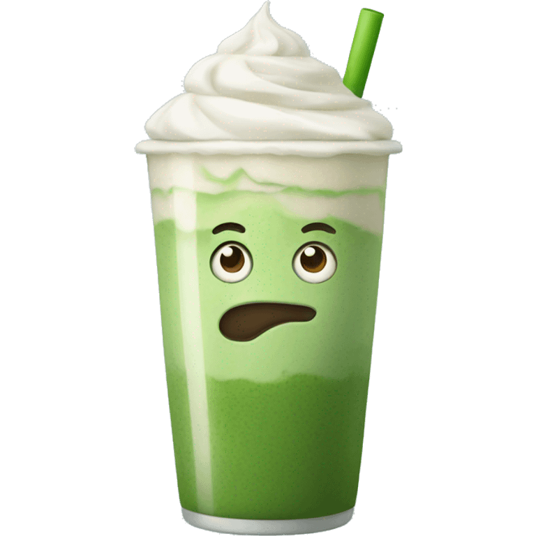 iced matcha latte emoji