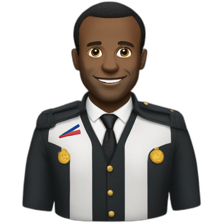 black emmanuel macron emoji