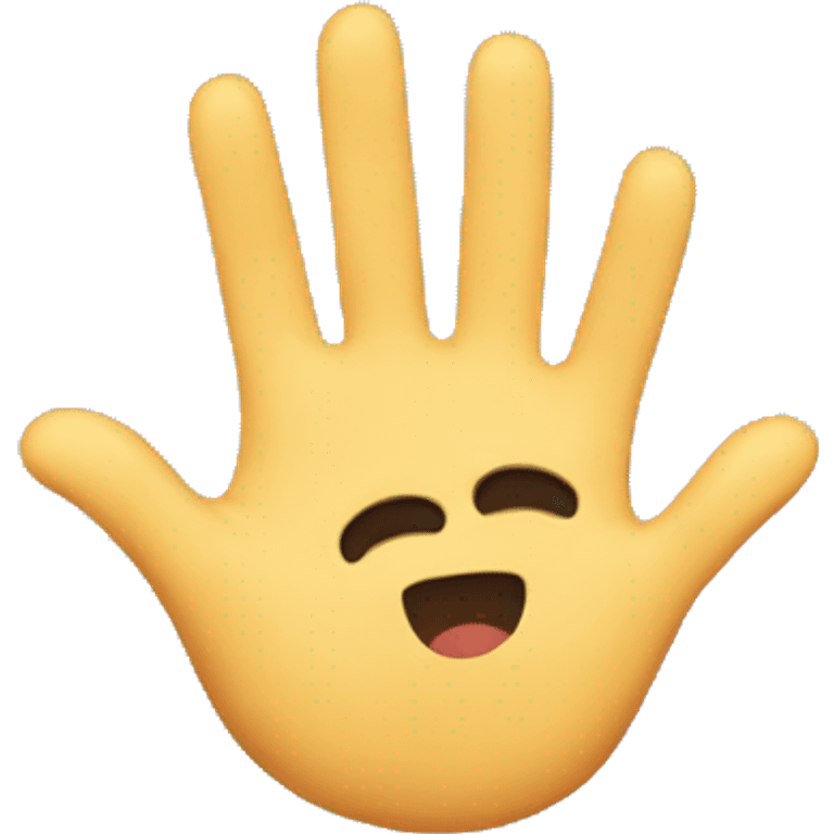 Hello hand emoji