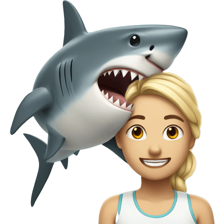 Shark with girlfriend emoji