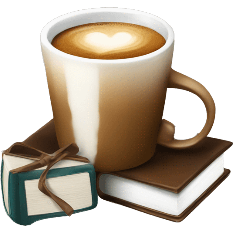 Coffe and books emoji