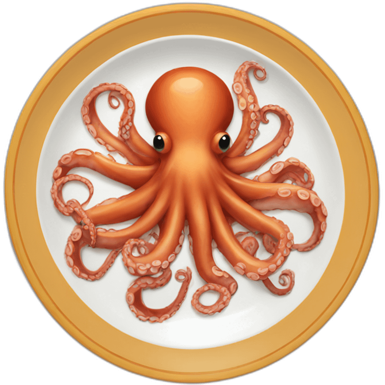 pulpo food plate emoji