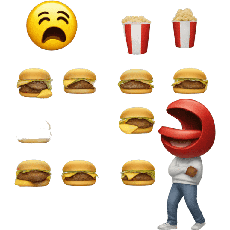 Hard Coughing in macdonalds emoji