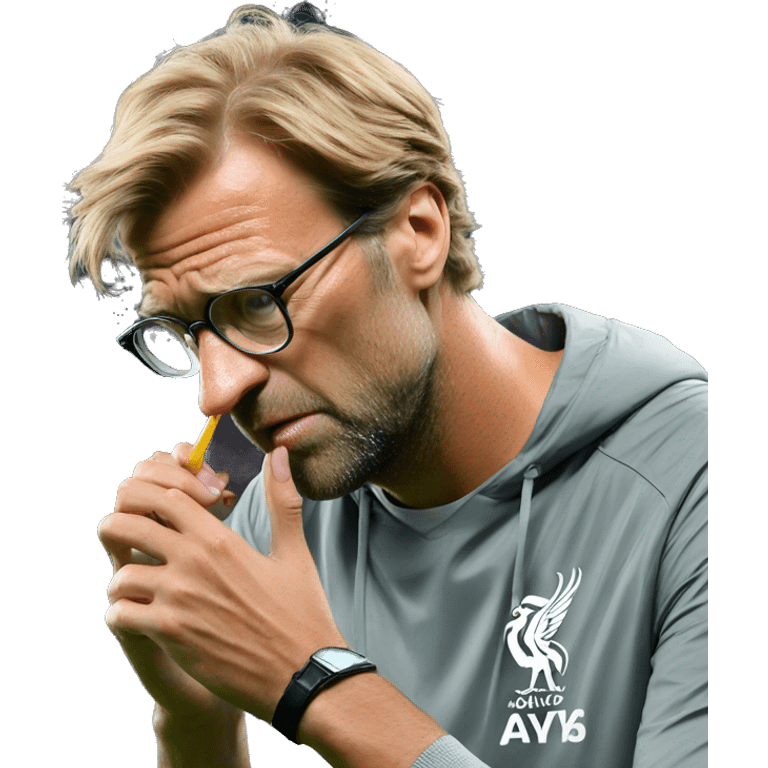 Klopp biting nails emoji