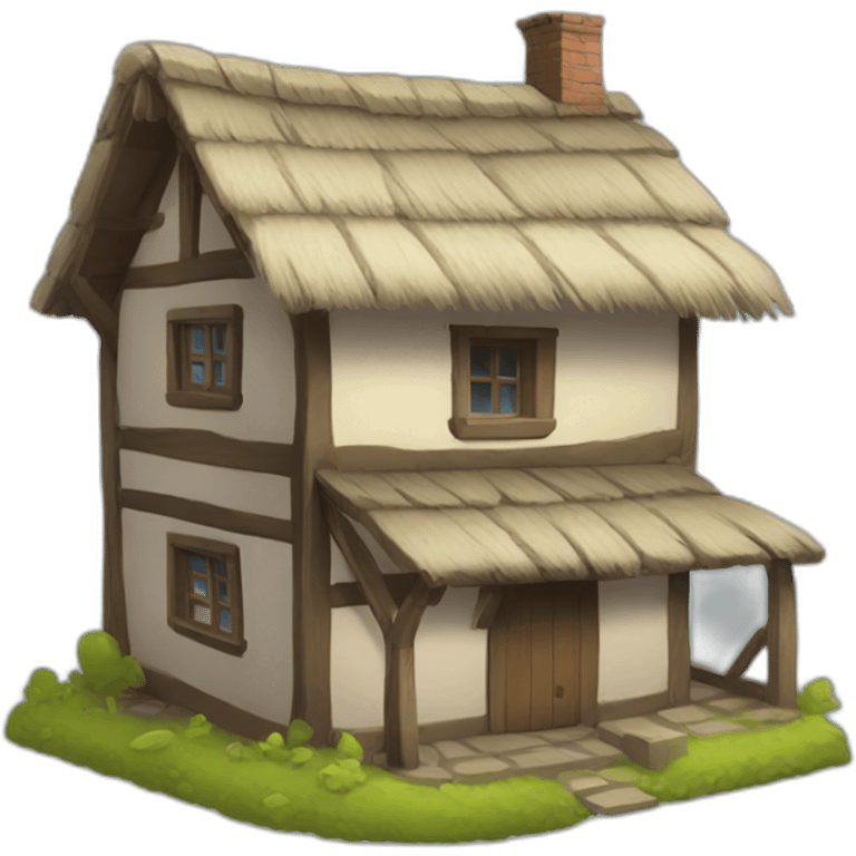 Village house emoji