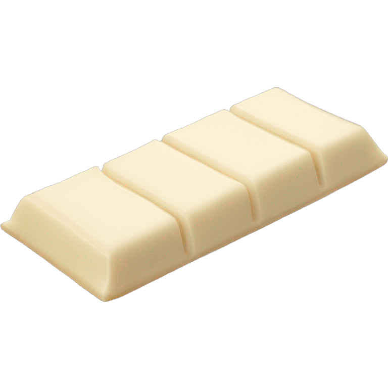 White chocolate bar emoji