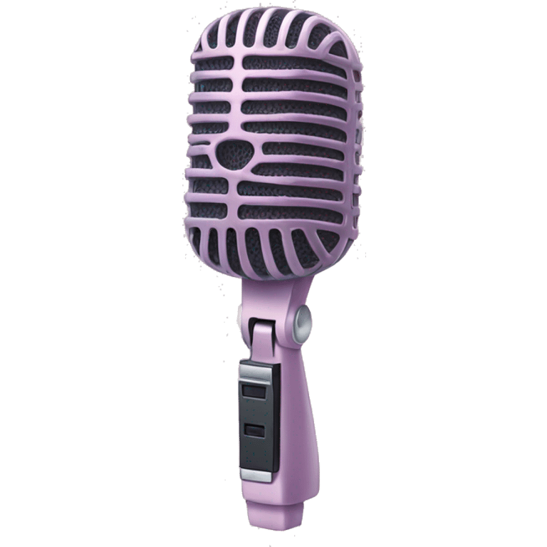 pastel pink microphone emoji