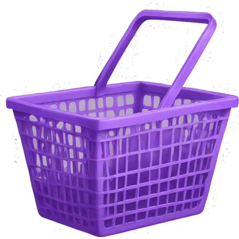 shopping basket violet emoji