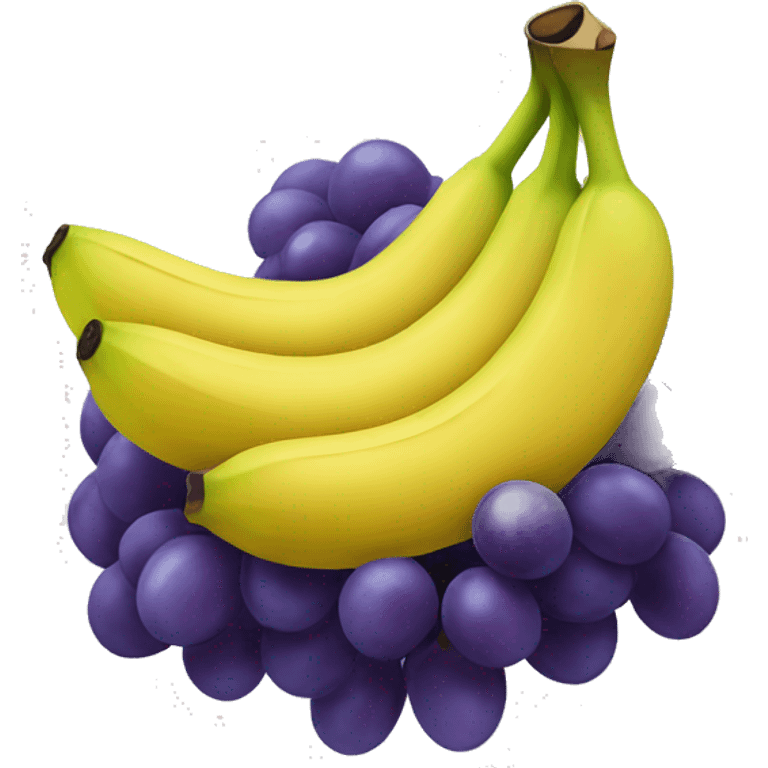 Bananas as grapes emoji