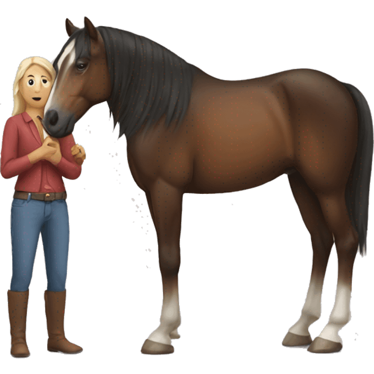 Horse with person emoji