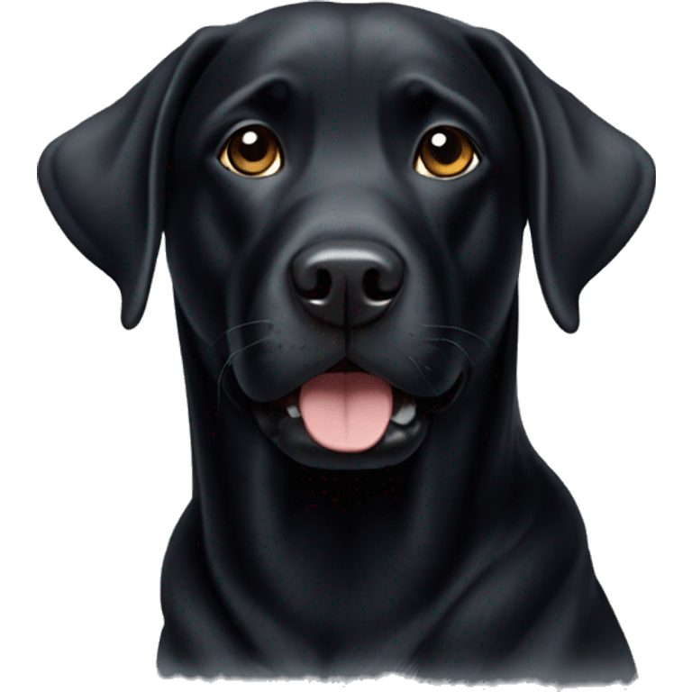 Black lab emoji