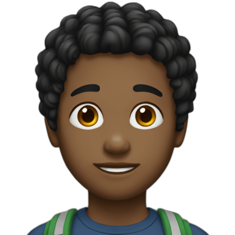 Asían Boy black hair emoji