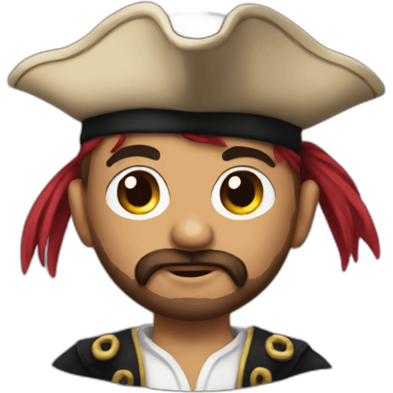 A fancy pirate wants to be ready emoji