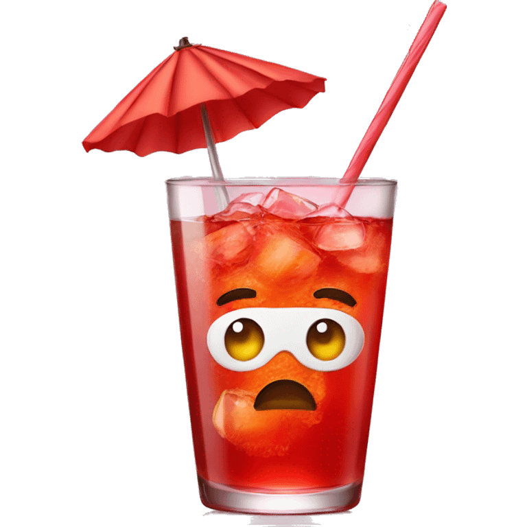 Drink with campari emoji