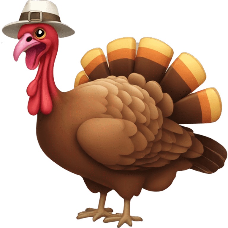 Tired turkey emoji