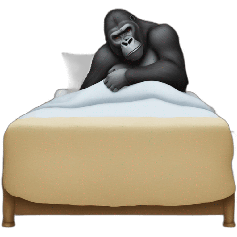 Gorilla putting President Joe Biden to sleep emoji