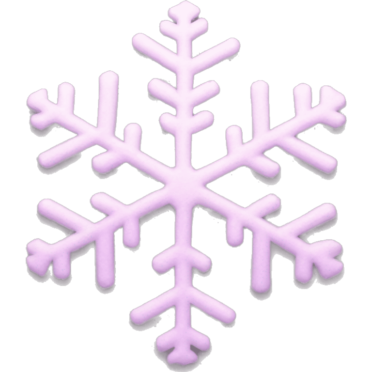 pastel pink snowflake  emoji