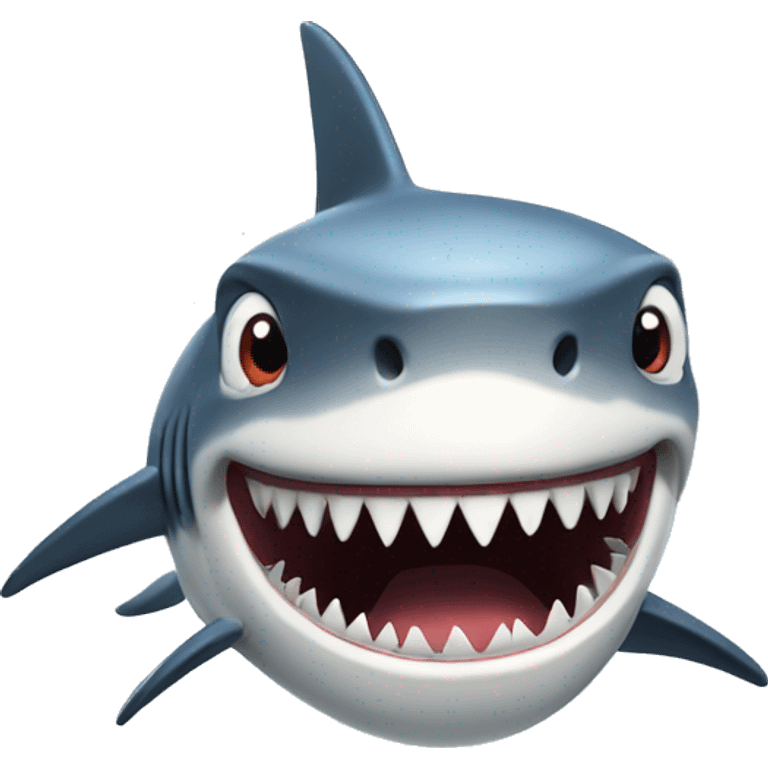 Excited shark emoji