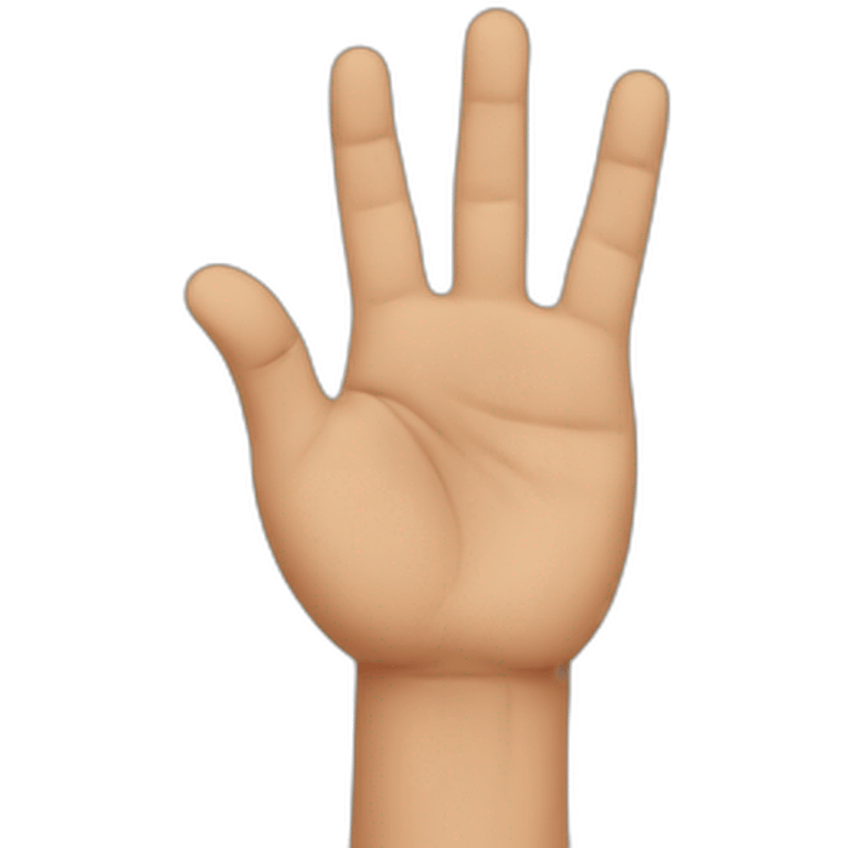 Albanian hand sign emoji