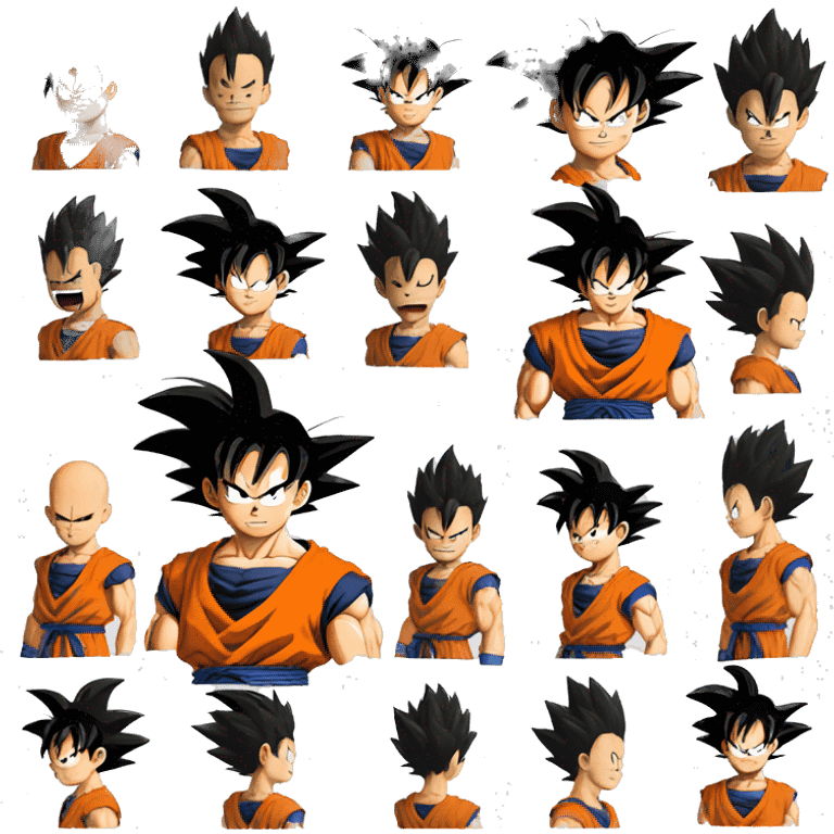 Goku from dragon ball emoji