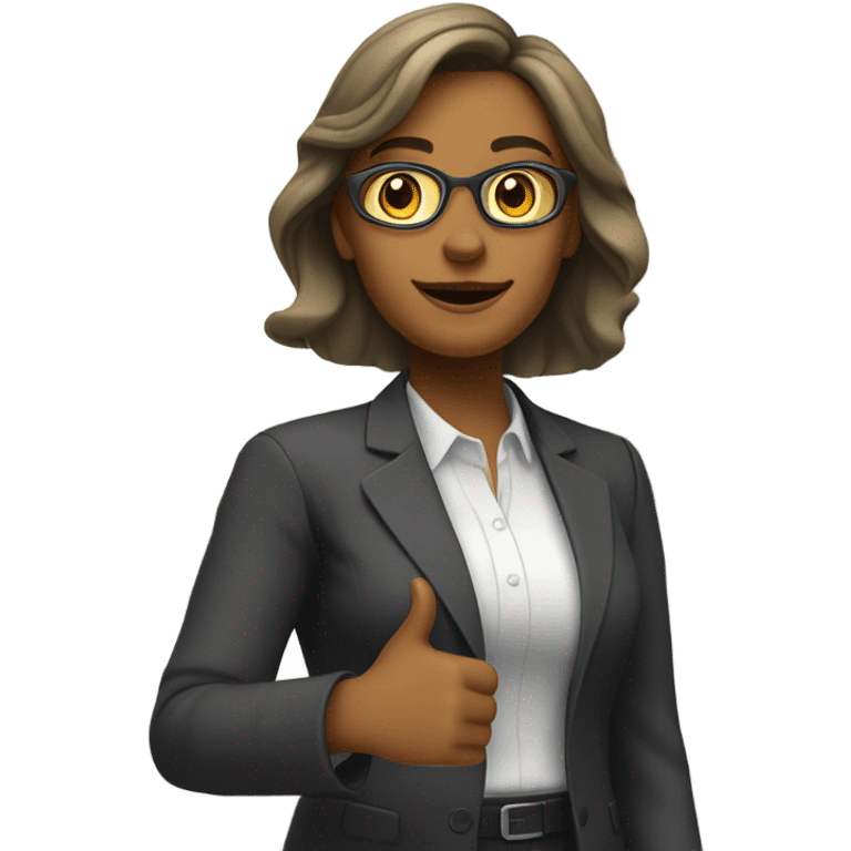 Female Teacher hitchhiking  emoji