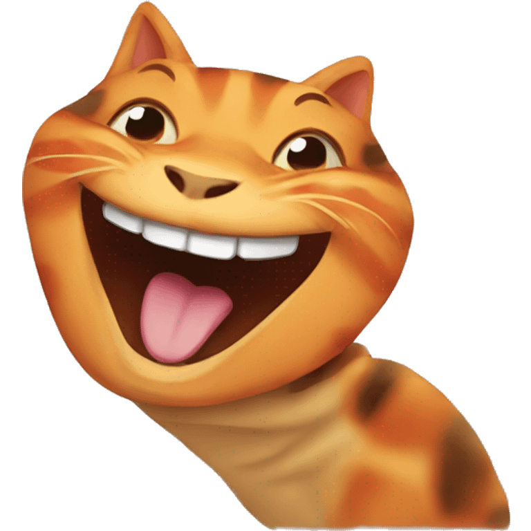 Tortoise orange cat laughing  emoji