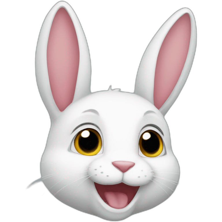 A super rabbit emoji