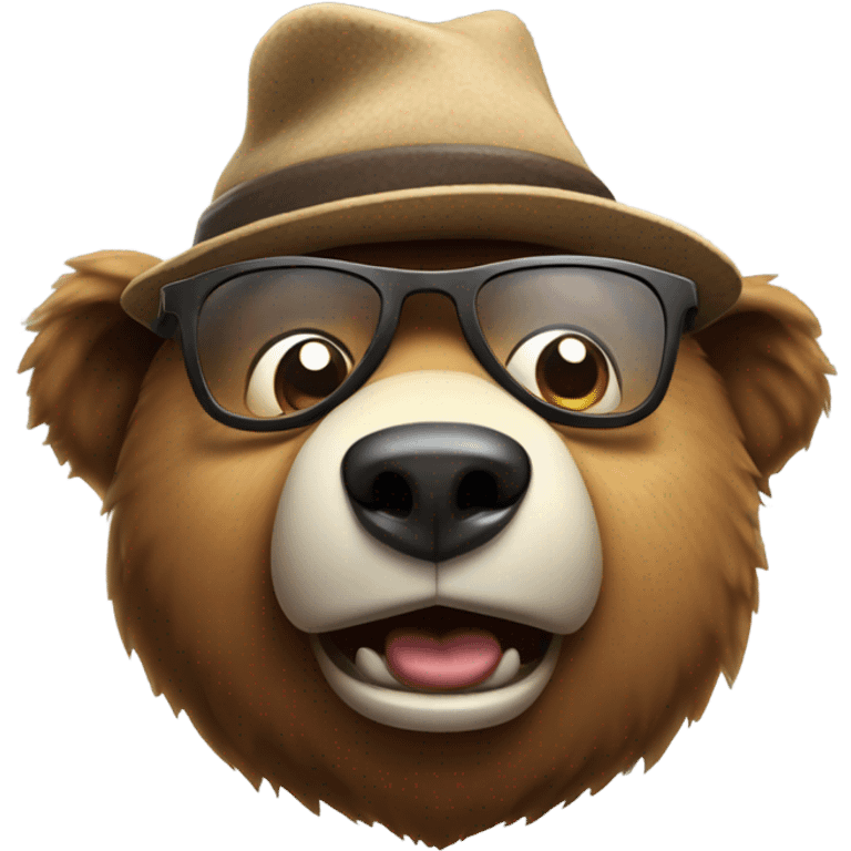 Funny bear emoji