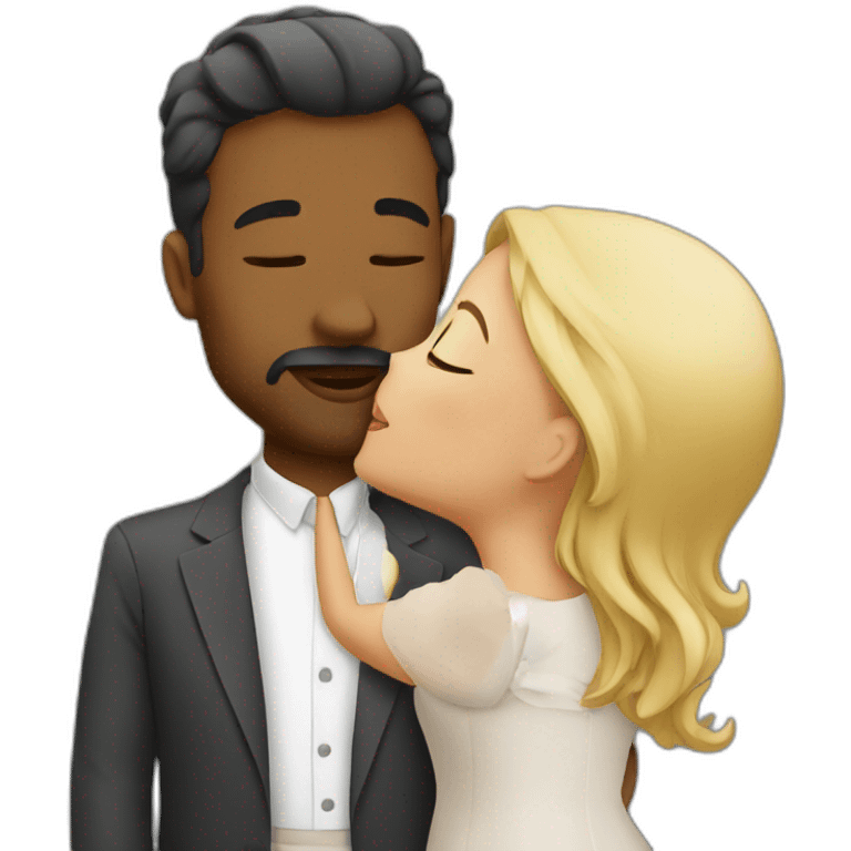 Wife kissing emoji