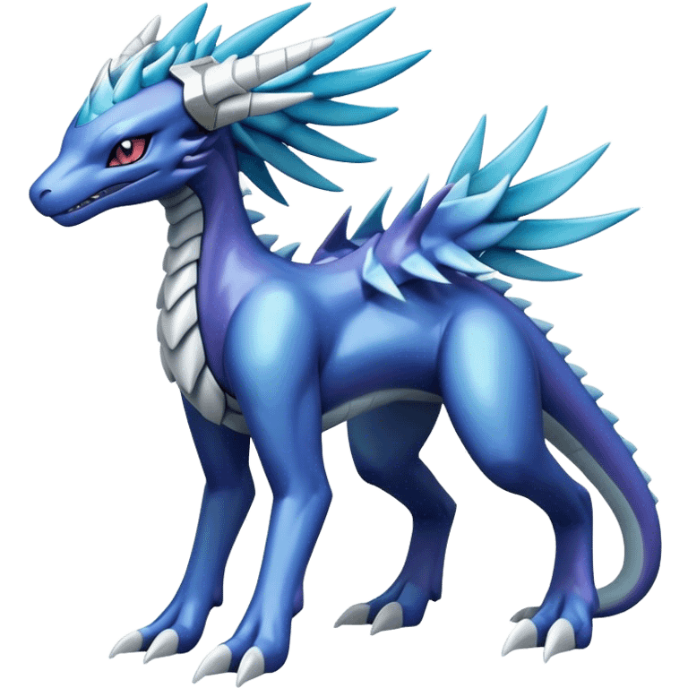  Cool Cute Edgy Shiny Godly Ethereal Digimon-Suicune-Dialga-Reptile full body emoji