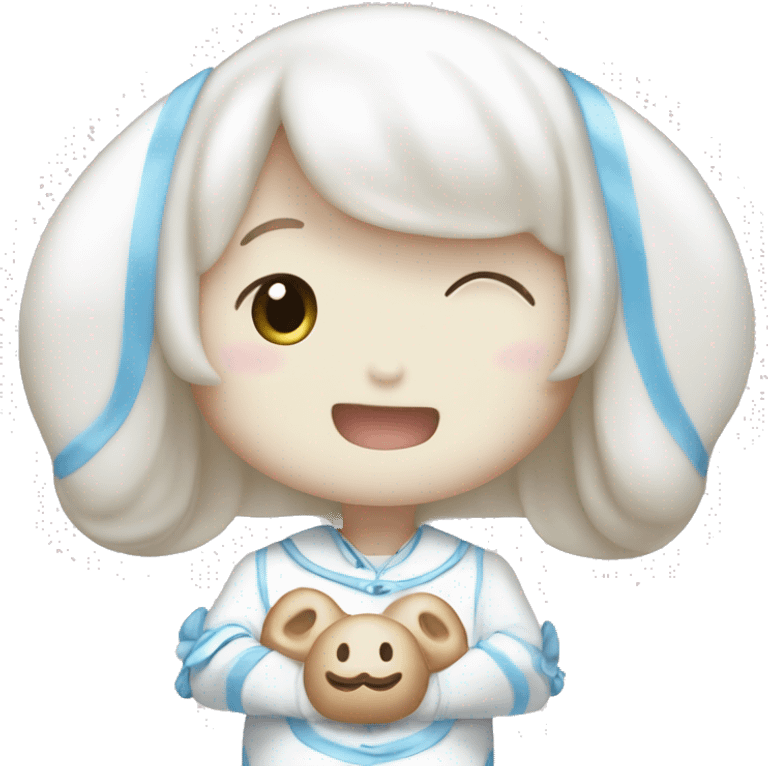 CINNAMOROLL RIENDOSE MUCHO emoji