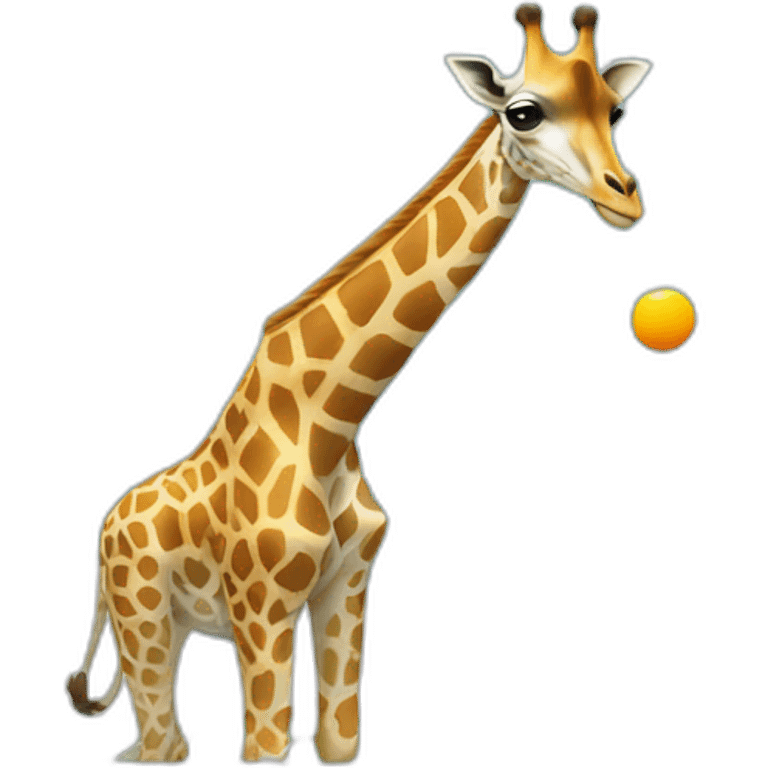 Girafe qui joue du ping pong emoji