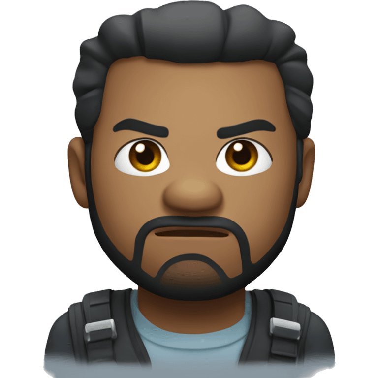 Ice Cube with gallant expression emoji