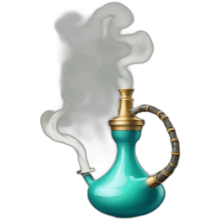 Hookah with smoke emoji