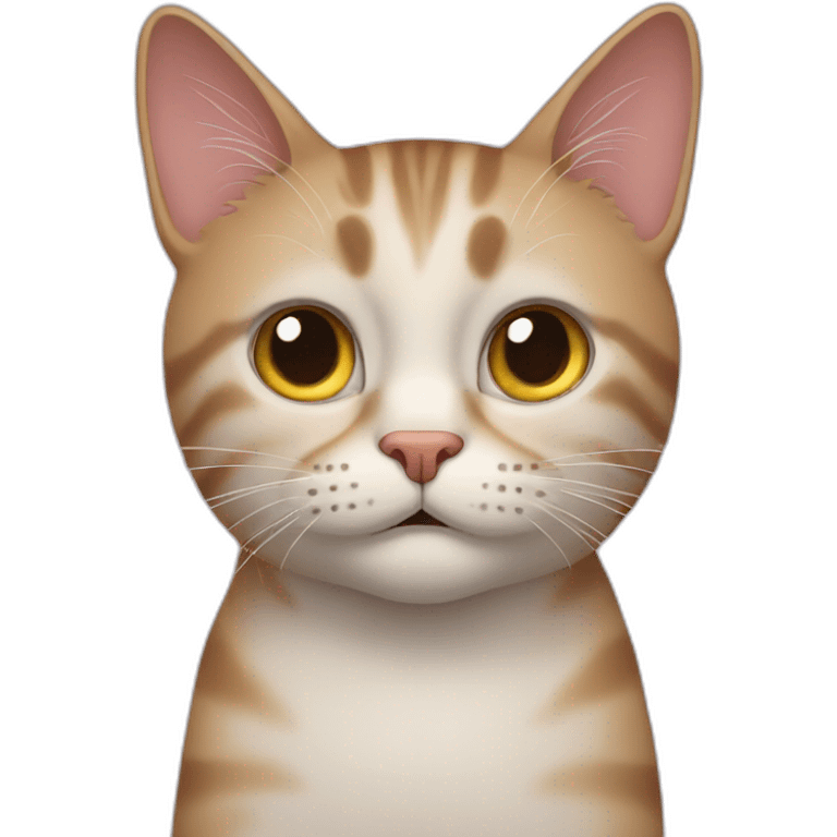 nervous cat emoji