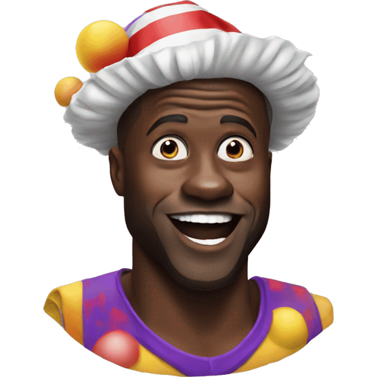 Kevin Hart as a clown emoji