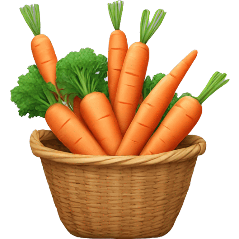 Carrots with a basket emoji