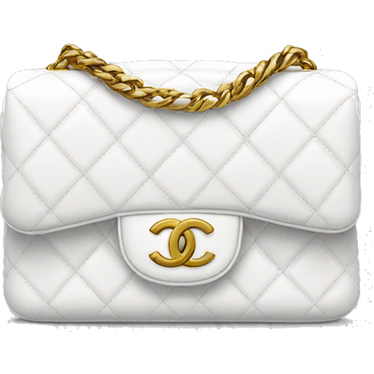 White Chanel purse emoji