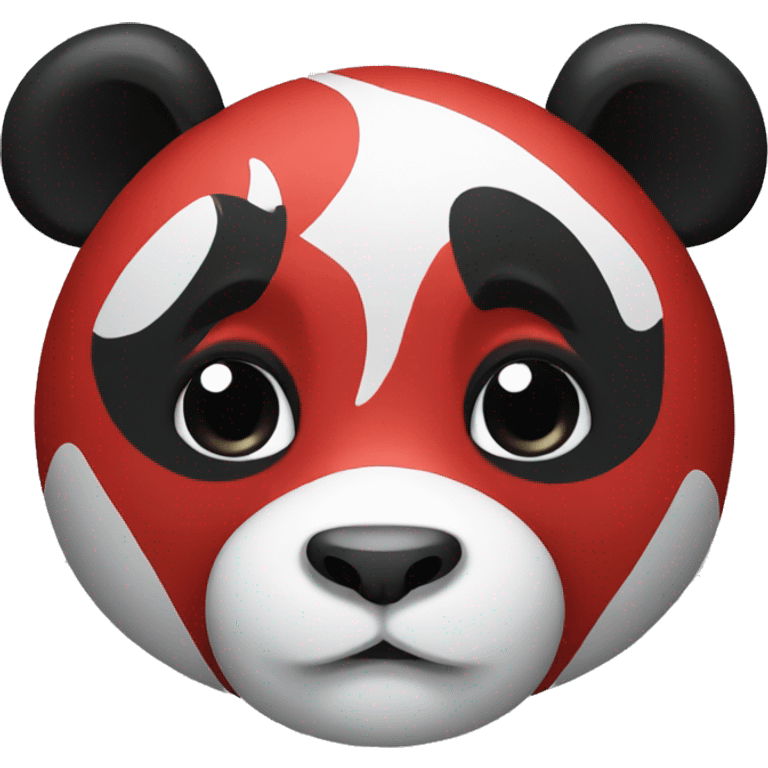 Panda rojo emoji